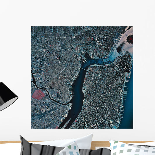 Satellite New York New Wall Decal Design 1