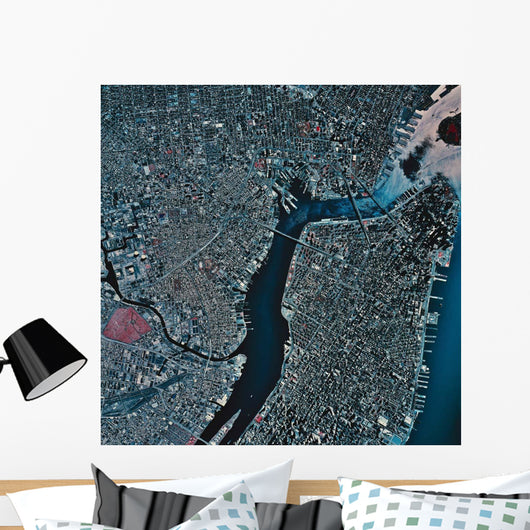 Satellite New York New Wall Decal Design 1