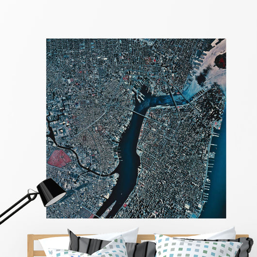 Satellite New York New Wall Decal Design 1