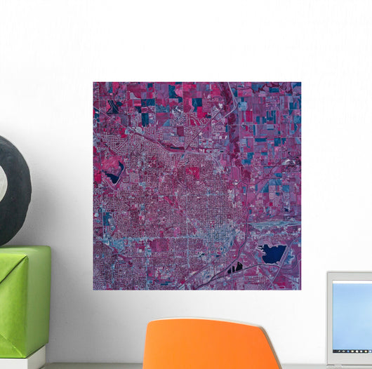 Satellite Lincoln Nebraska Wall Decal