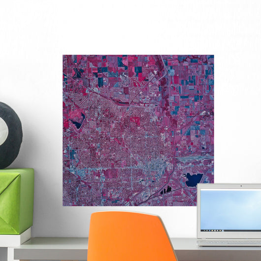 Satellite Lincoln Nebraska Wall Decal