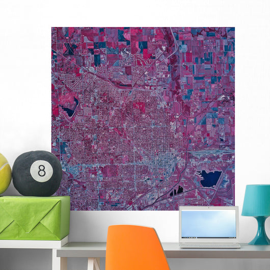 Satellite Lincoln Nebraska Wall Decal