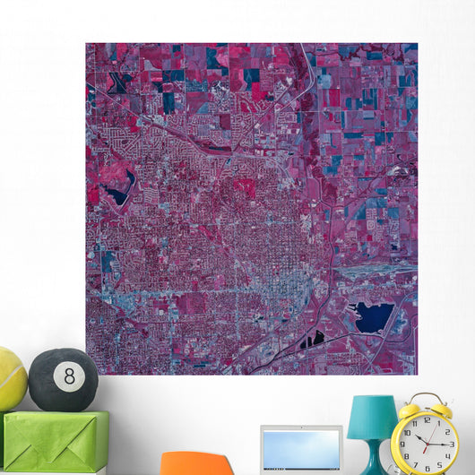 Satellite Lincoln Nebraska Wall Decal