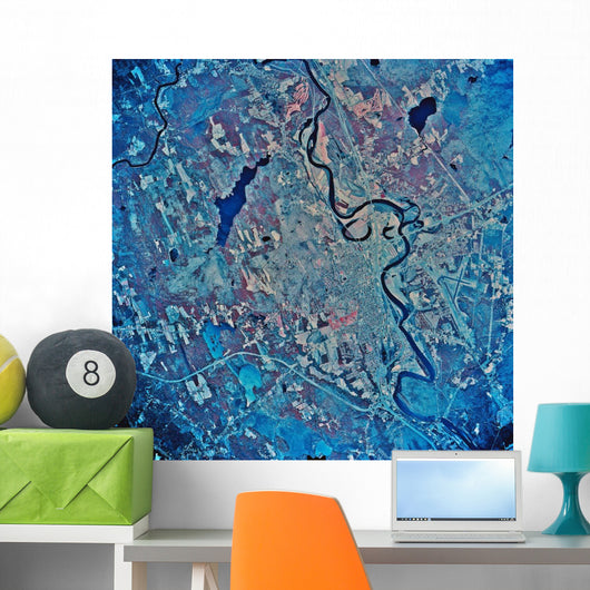 Satellite Concord New Hampshire Wall Decal