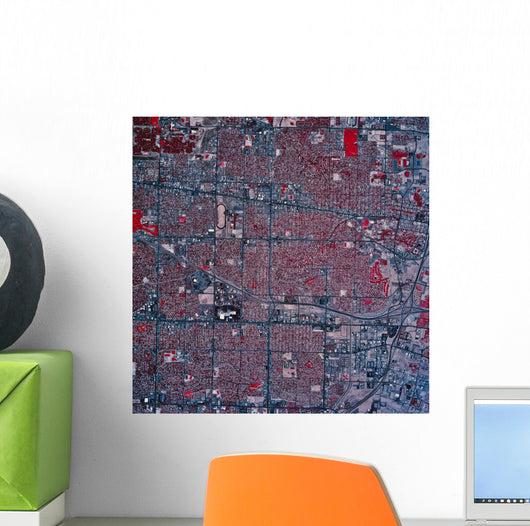 Satellite Albuquerque New Mexico Wall Decal Design 1