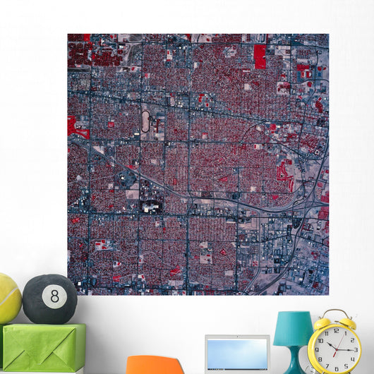 Satellite Albuquerque New Mexico Wall Decal Design 1