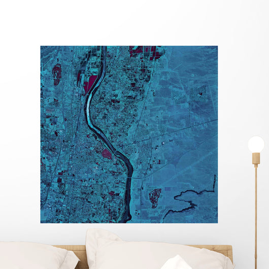 Satellite Albuquerque New Mexico Wall Decal Design 2