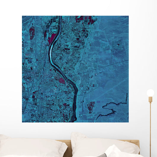 Satellite Albuquerque New Mexico Wall Decal Design 2