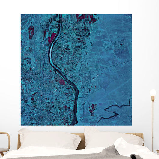 Satellite Albuquerque New Mexico Wall Decal Design 2