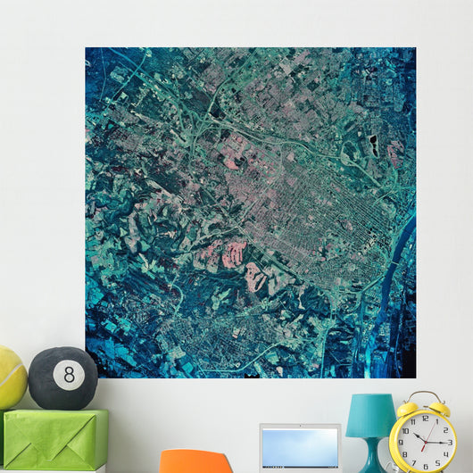 Satellite Albany New York Wall Decal