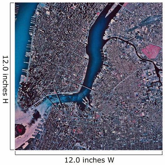 Satellite Manhattan Brooklyn New Wall Decal