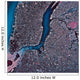 Satellite Manhattan Brooklyn New Wall Decal