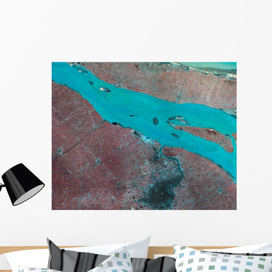 Satellite Shanghai China Wall Decal