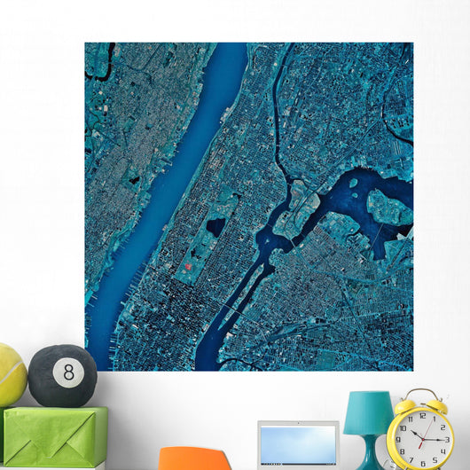 Satellite New York New Wall Decal Design 3