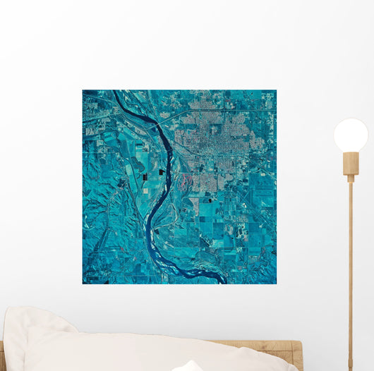 Satellite Bismarck North Dakota Wall Decal