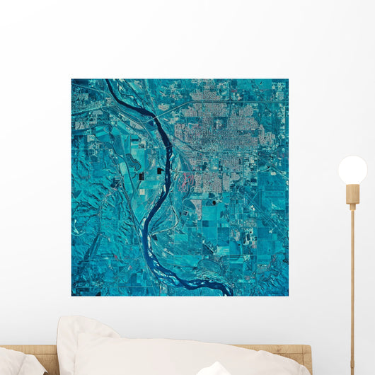 Satellite Bismarck North Dakota Wall Decal