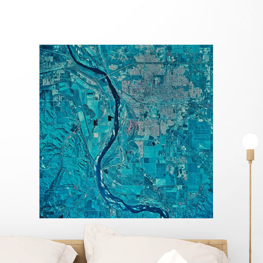 Satellite Bismarck North Dakota Wall Decal