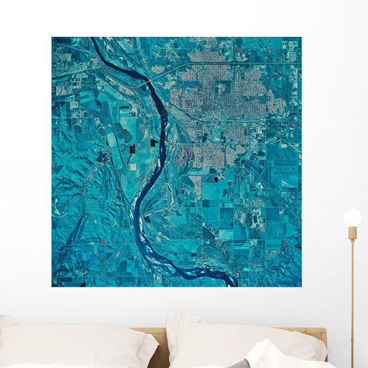 Satellite Bismarck North Dakota Wall Decal