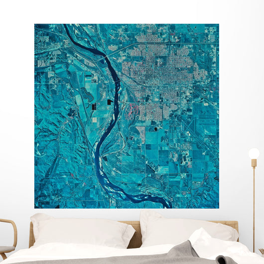 Satellite Bismarck North Dakota Wall Decal