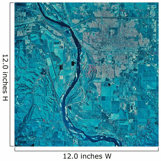 Satellite Bismarck North Dakota Wall Decal