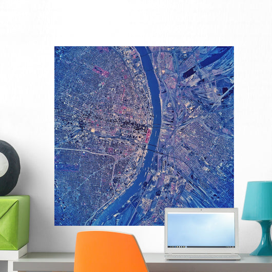 Satellite St Louis Missouri Wall Decal Design 2