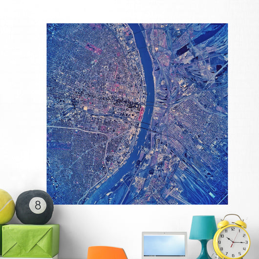 Satellite St Louis Missouri Wall Decal Design 2