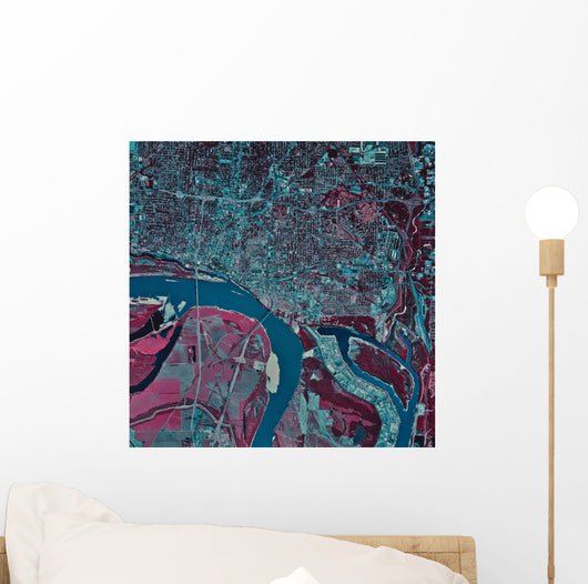 Satellite Memphis Tennessee Wall Decal Design 1