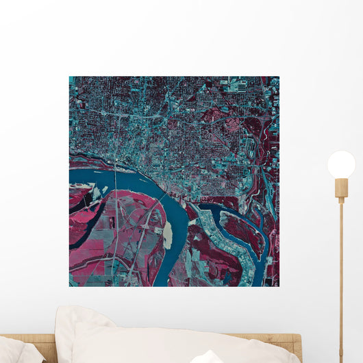 Satellite Memphis Tennessee Wall Decal Design 1