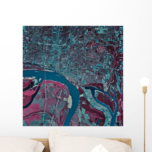 Satellite Memphis Tennessee Wall Decal Design 1