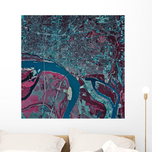 Satellite Memphis Tennessee Wall Decal Design 1