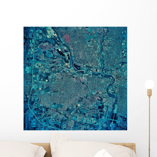 Satellite Columbus Ohio Wall Decal