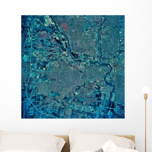 Satellite Columbus Ohio Wall Decal