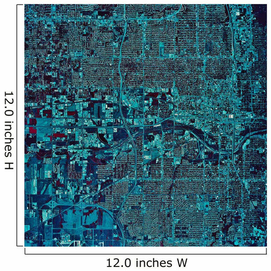 Satellite Oklahoma City Oklahoma Wall Decal Design 1