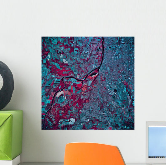 Satellite Salem Oregon Wall Decal
