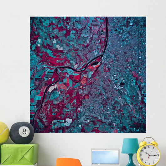 Satellite Salem Oregon Wall Decal