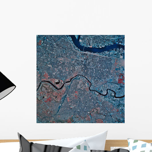 Satellite Philadelphia Pennsylvania Wall Decal Design 2