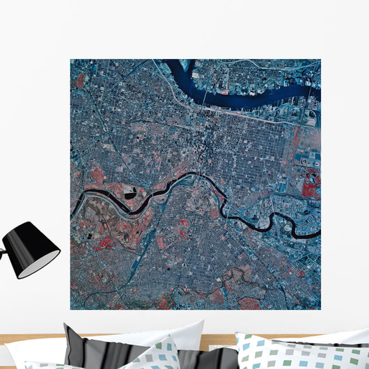 Satellite Philadelphia Pennsylvania Wall Decal Design 2