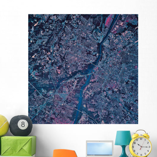 Satellite Columbia South Carolina Wall Decal