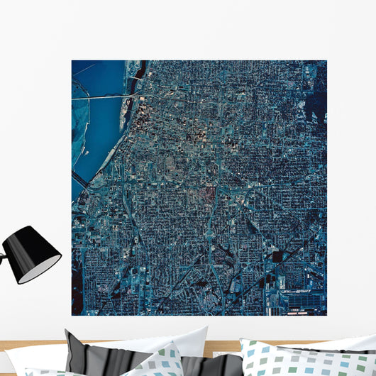Satellite Memphis Tennessee Wall Decal Design 2