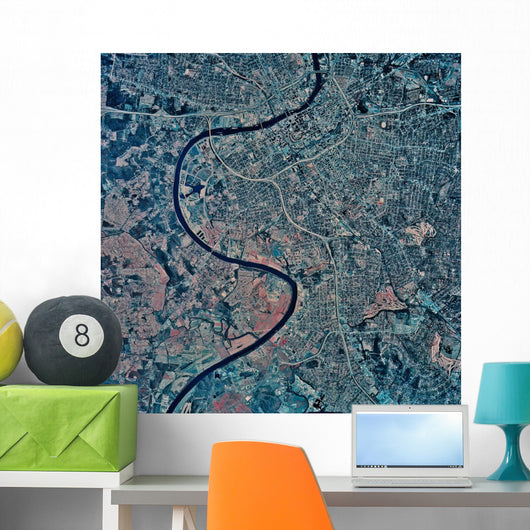 Satellite Nashville Tennessee Wall Decal