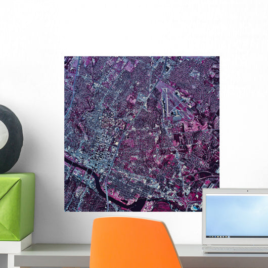 Satellite Austin Texas Wall Decal