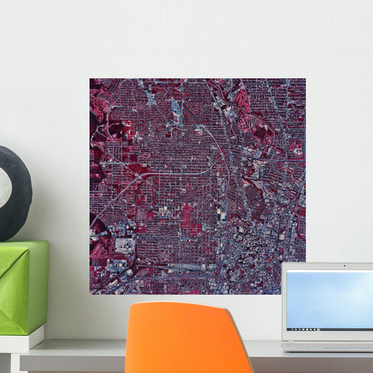 Satellite San Antonio Texas Wall Decal