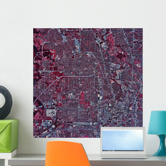 Satellite San Antonio Texas Wall Decal