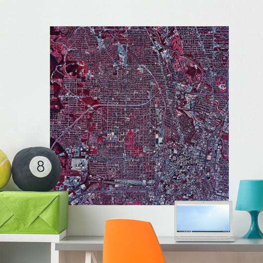 Satellite San Antonio Texas Wall Decal