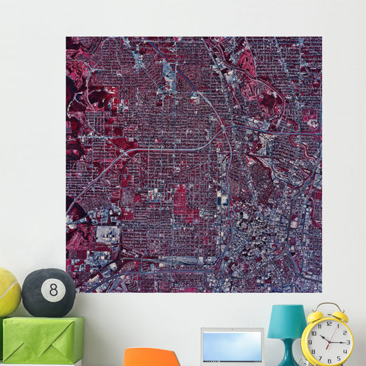 Satellite San Antonio Texas Wall Decal