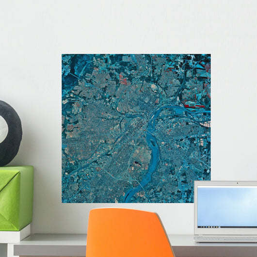 Satellite Richmond Virginia Wall Decal