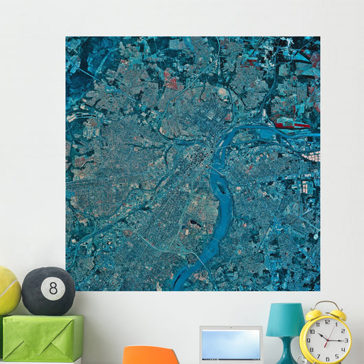 Satellite Richmond Virginia Wall Decal