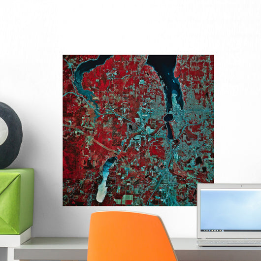Satellite Olympia Washington Wall Decal