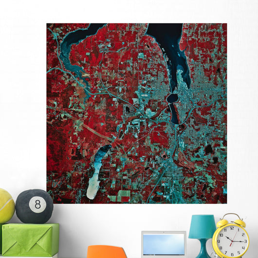 Satellite Olympia Washington Wall Decal