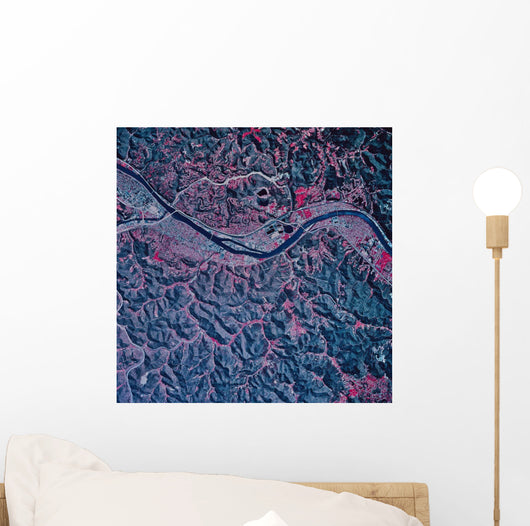 Satellite Charleston West Virginia Wall Decal